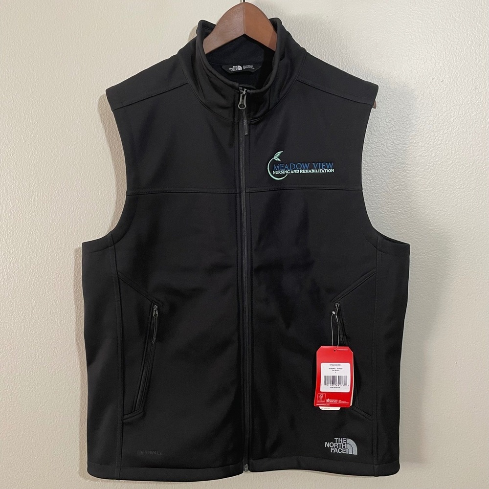 The North Face Mens Ridgewall Softshell Vest Black Large NF0A3LGZJK3-L NWT